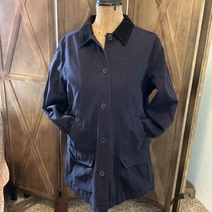 Lands' End Navy Chore Coat